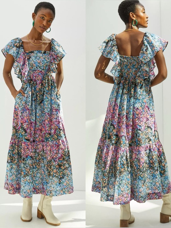 Anthropologie Dresses & Skirts - ANTHROPOLOGIE Clementina Eyelet Maxi Dress